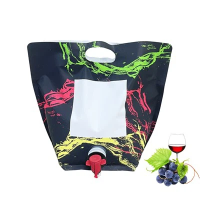 4L Rotweinverpackung Standbodenbeutel mit Vitop