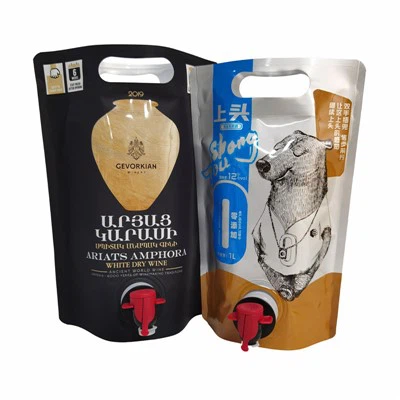 Wein-Standbeutel mit Vitop